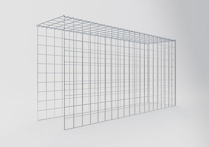 Grown-on gabion type 4 200 cm x 100 cm x 50 cm (L x H x D), mesh size 10 cm x 10 cm, spiral