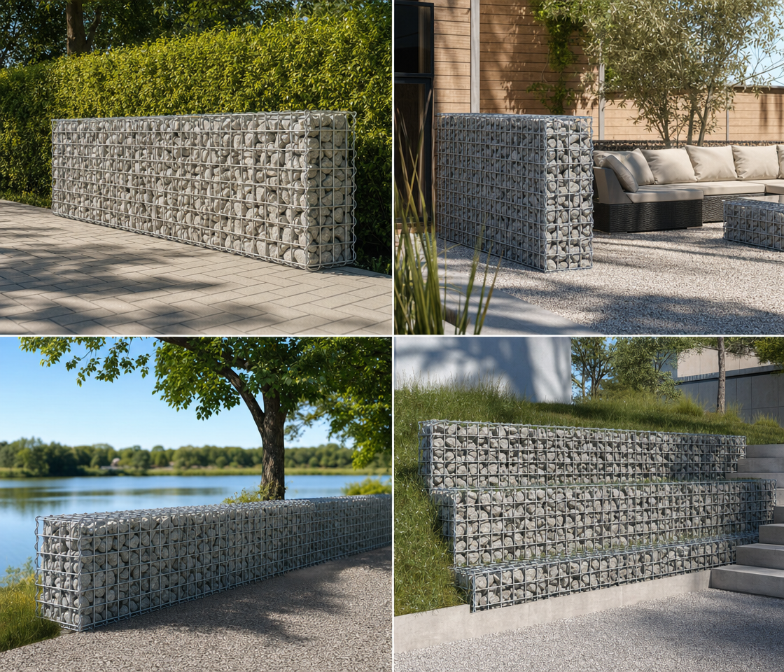 Gabion made to measure - mesh size 10x10cm