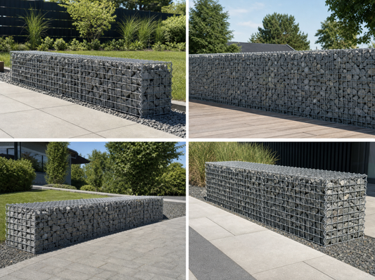 Gabion efter mål - maskestørrelse 5x5cm