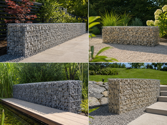 Gabion efter mål - maskestørrelse 5x10cm