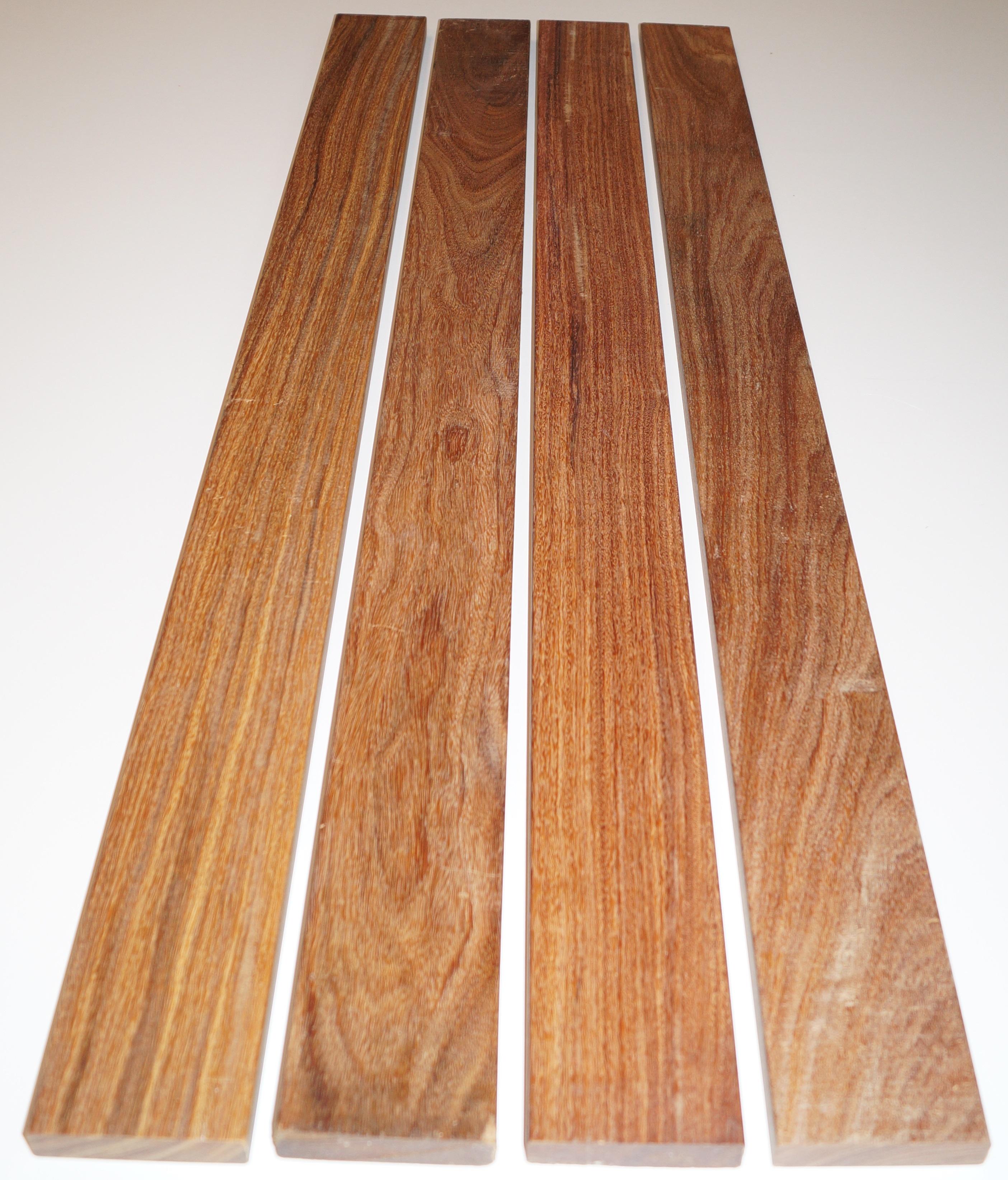 CUMARU hout voor bank 4 blanks 115 x 9 x 2 cm