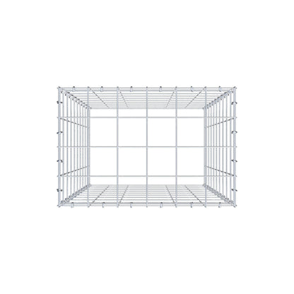 Type 3 oplegkorf 100 cm x 60 cm x 40 cm (L x H x D), maaswijdte 10 cm x 10 cm, C-ring