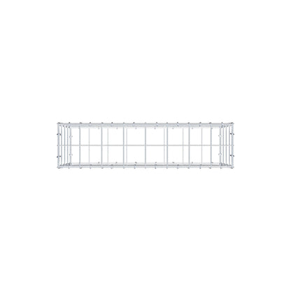 Gabione 80 cm x 40 cm x 20 cm (L x H x T), Maschenweite 10 cm x 10 cm, C-Ring