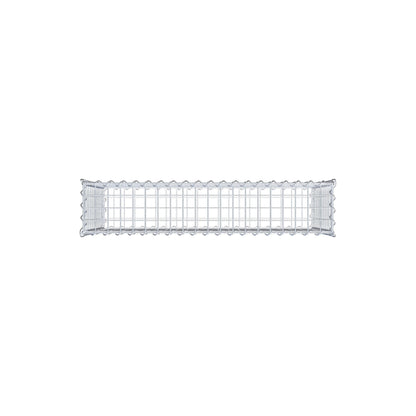 Gabbione 100 cm x 60 cm x 20 cm (L x H x P), maglia 5 cm x 5 cm, spirale