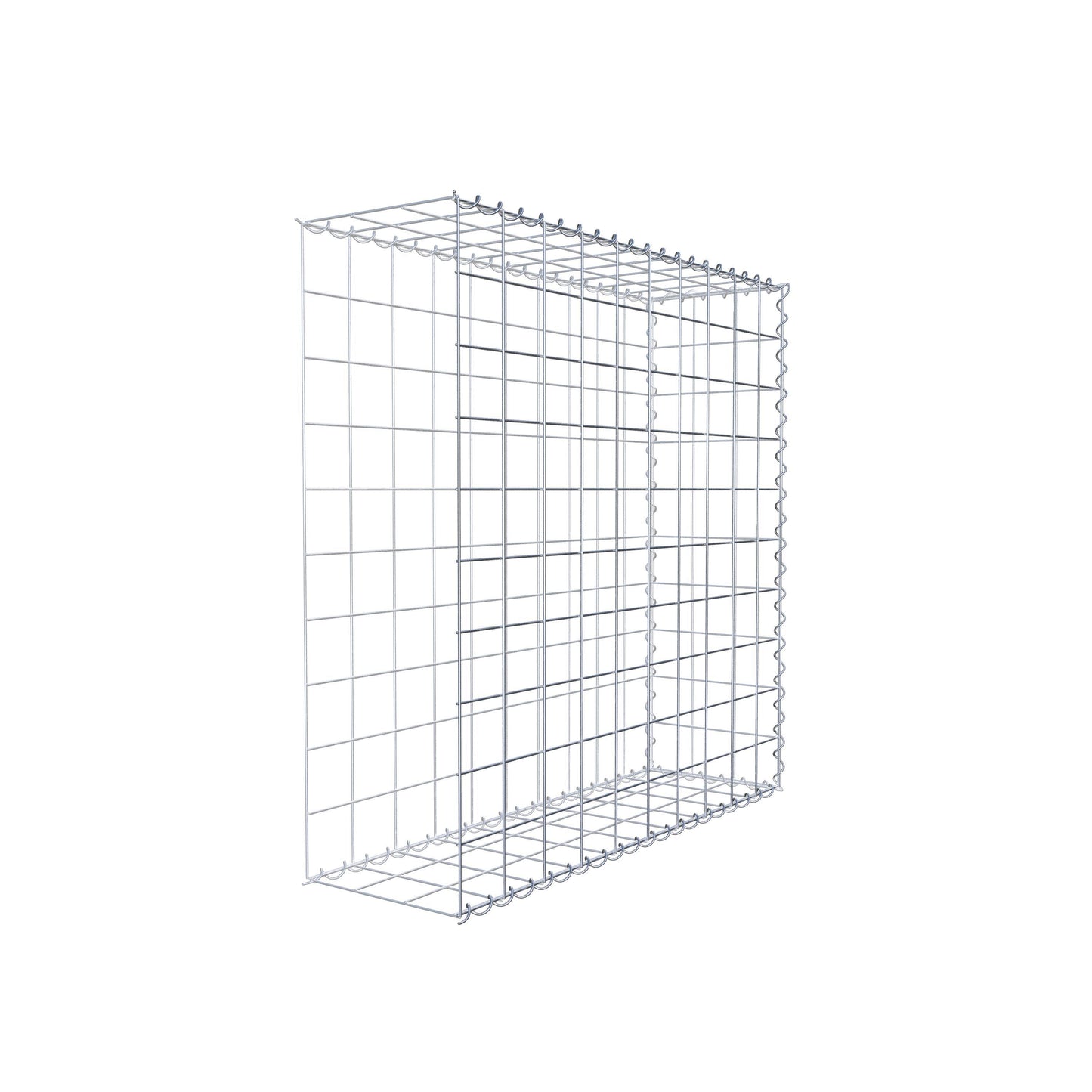 Opvokset gabion type 2 100 cm x 100 cm x 30 cm (L x H x D), maskestørrelse 10 cm x 10 cm, spiral