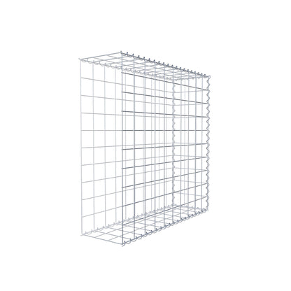 Opvokset gabion type 2 100 cm x 100 cm x 30 cm (L x H x D), maskestørrelse 10 cm x 10 cm, spiral