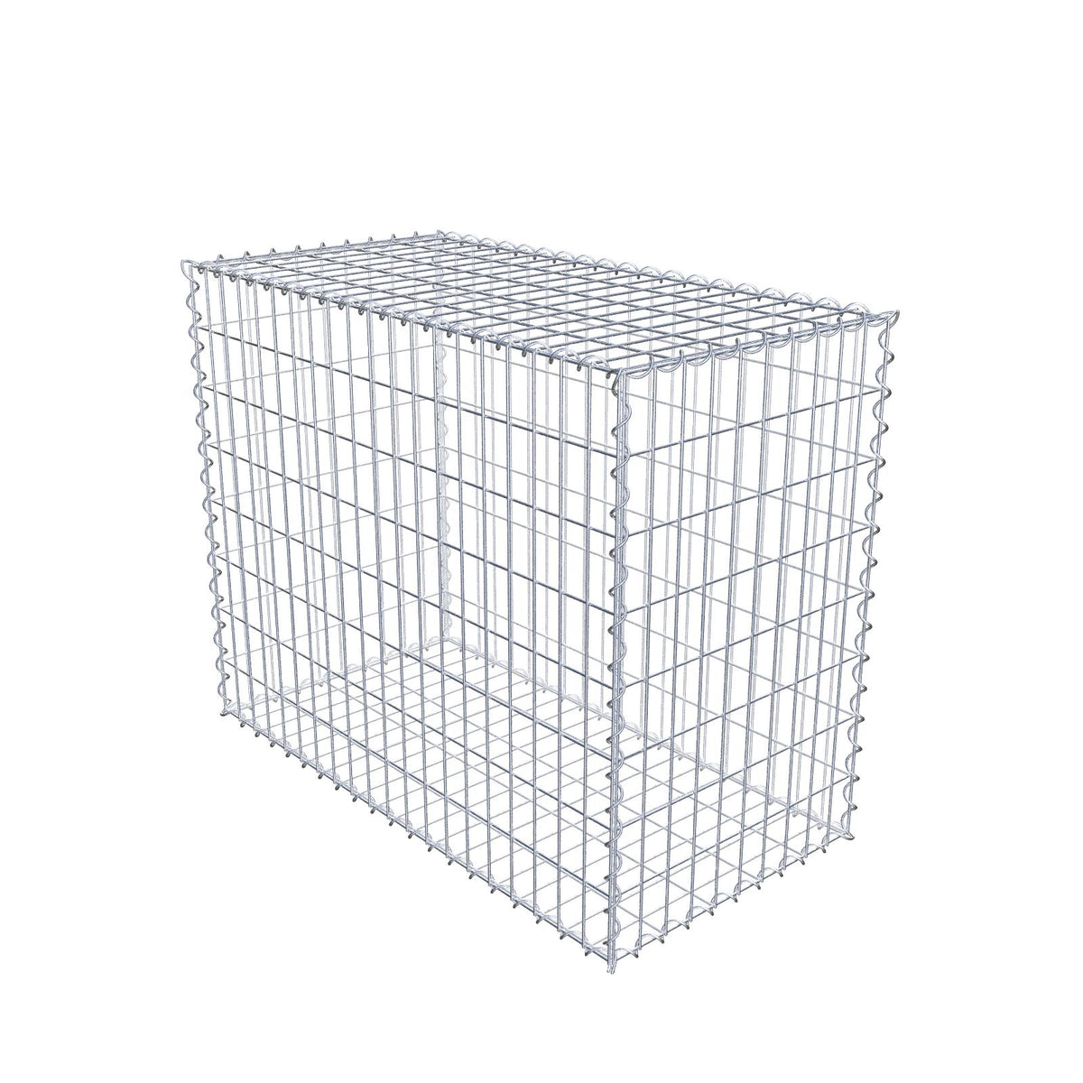 Gabion 100 cm x 80 cm x 50 cm (L x H x P), mailles 5 cm x 10 cm, spirale