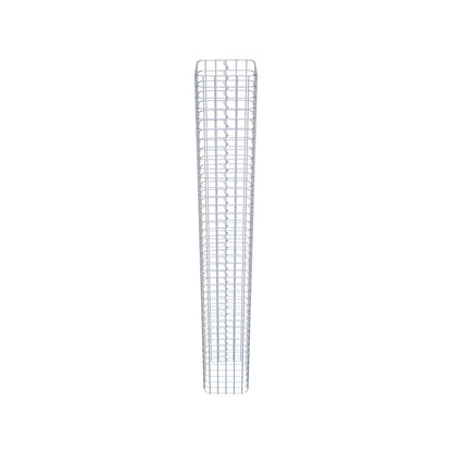Coluna de gabião quadrada galvanizada a quente, 27 cm x 27 cm, 200 cm de altura, malha 5 cm x 5 cm