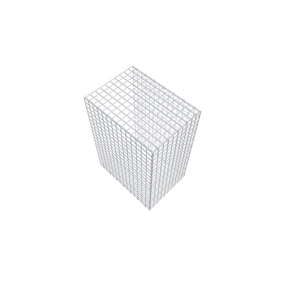 Gavión complementario de tipo 2 100 cm x 70 cm x 50 cm (largo x alto x fondo), malla 5 cm x 5 cm, anillo en C