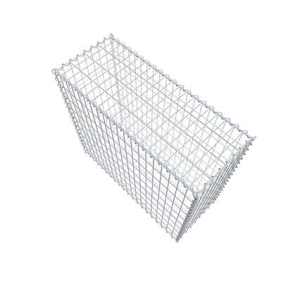 Gabbione 100 cm x 90 cm x 40 cm (L x H x P), maglia 5 cm x 10 cm, spirale