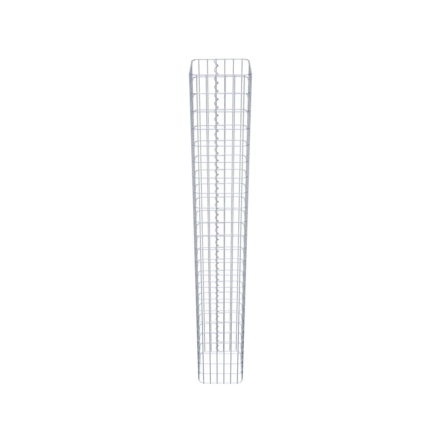 Schanskorfzuil hoekig 32 cm x 32 cm, 230 cm hoog, MW 5 cm x 10 cm