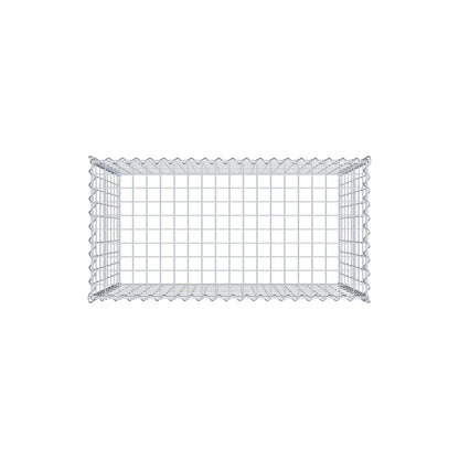 Gabião tipo 3 100 cm x 80 cm x 50 cm (C x A x P), malhagem 5 cm x 10 cm, espiral