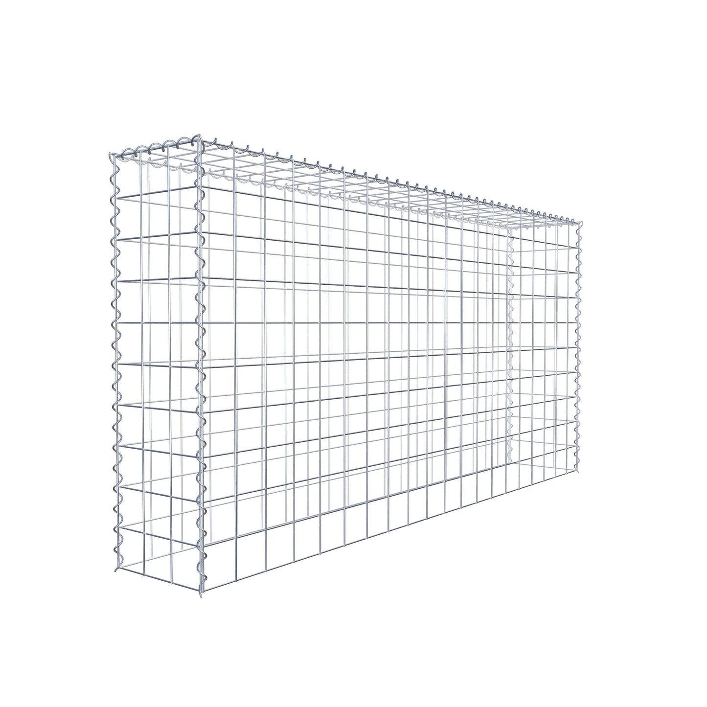 Opvokset gabion type 3 200 cm x 100 cm x 30 cm (L x H x D), maskestørrelse 10 cm x 10 cm, spiral