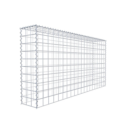 Opvokset gabion type 3 200 cm x 100 cm x 30 cm (L x H x D), maskestørrelse 10 cm x 10 cm, spiral