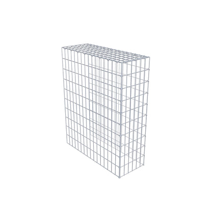 Monteret gabion type 4 100 cm x 80 cm x 30 cm (L x H x D), maskestørrelse 5 cm x 10 cm, C-ring