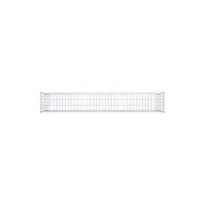 Schanskorf 200 cm x 100 cm x 30 cm (L x H x D), maaswijdte 5 cm x 10 cm, spiraalvormig