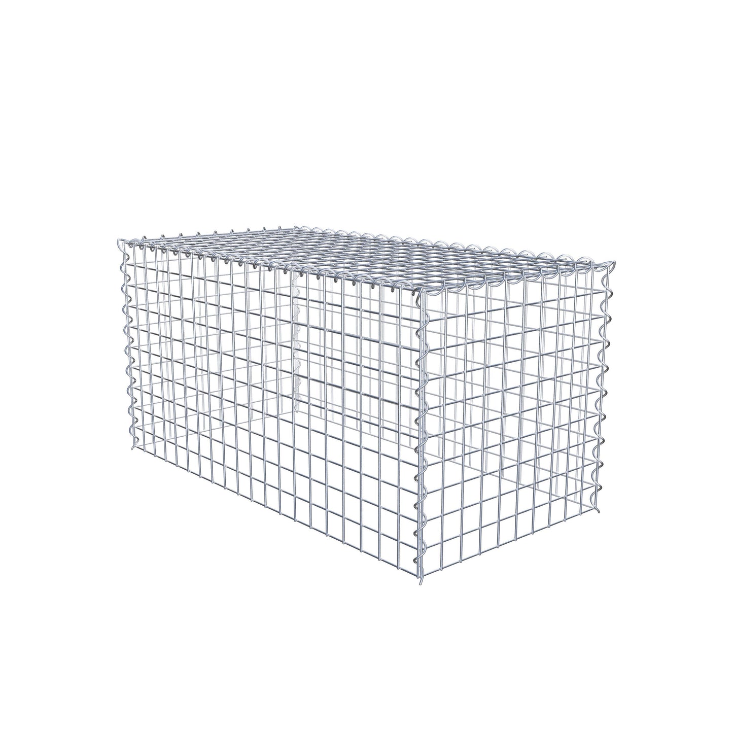 Gabião tipo 3 100 cm x 50 cm x 50 cm (C x A x P), malhagem 5 cm x 5 cm, espiral