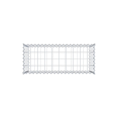 Gabione 100 cm x 50 cm x 40 cm (L x H x T), Maschenweite 10 cm x 10 cm, Spirale