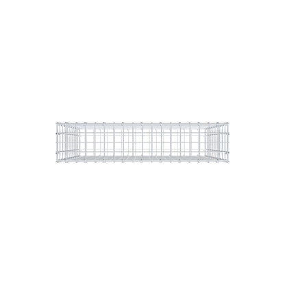 Gabion 100 cm x 90 cm x 20 cm (L x H x D), mesh size 5 cm x 10 cm, C-ring