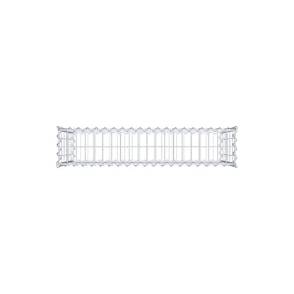 Set of 2 gabions 100 cm x 60 cm x 20 cm (L x H x D), mesh size 5 x 10 cm, spiral