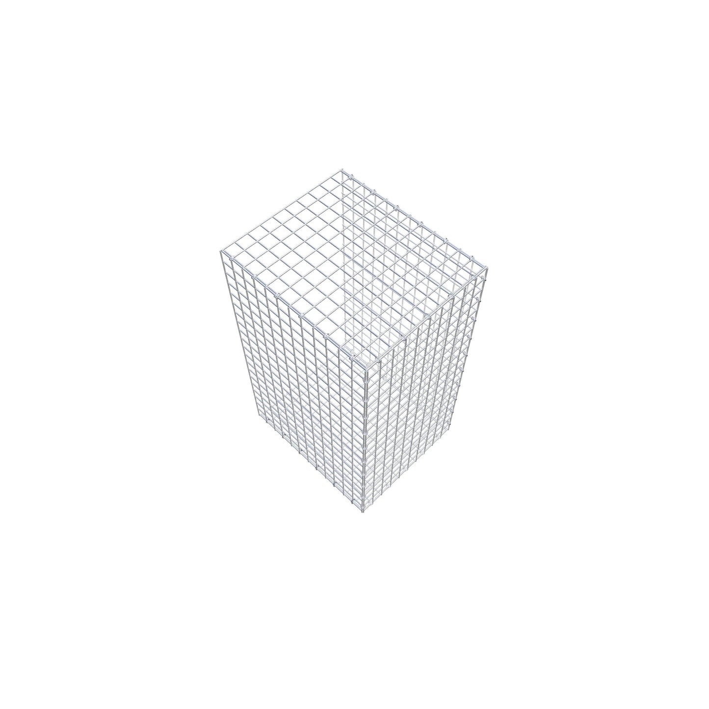 Mounted gabion type 2 100 cm x 60 cm x 50 cm (L x H x D), mesh size 5 cm x 5 cm, C-ring