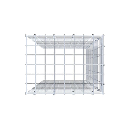 Opzetpaal type 4 100 cm x 40 cm x 30 cm (L x H x D), maaswijdte 5 cm x 5 cm, C-ring