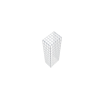 Bevestigbare schanskorf type 4 100 cm x 20 cm x 30 cm (L x H x D), maaswijdte 5 cm x 10 cm, C-ring