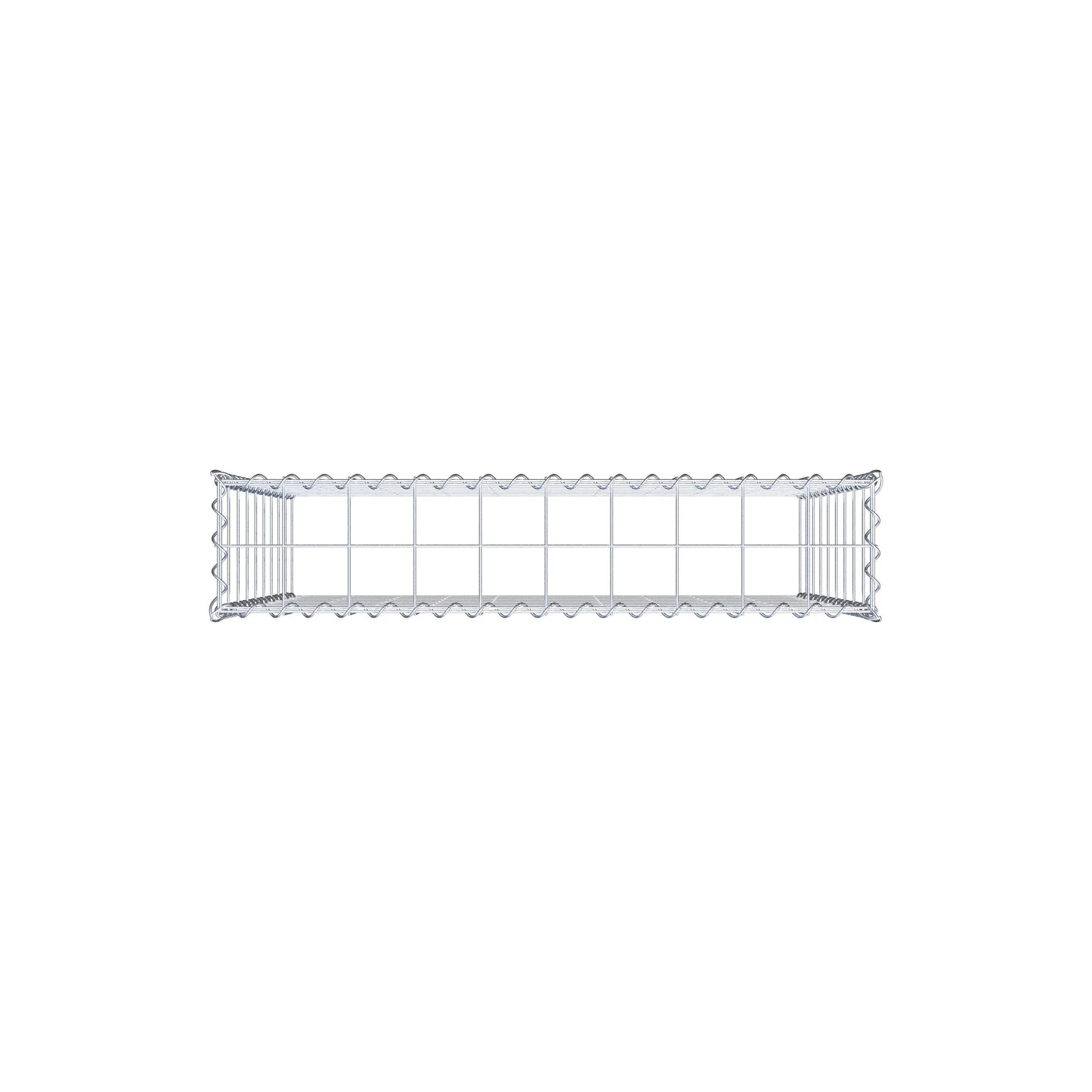Opvokset gabion type 3 100 cm x 90 cm x 20 cm (L x H x D), maskestørrelse 10 cm x 10 cm, spiral