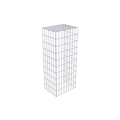 Gavión complementario de tipo 4 100 cm x 30 cm x 40 cm (L x A x P), malla 5 cm x 10 cm, anillo en C