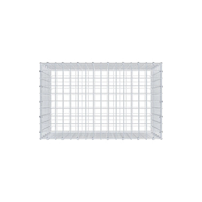 Gabion 80 cm x 50 cm x 50 cm (L x H x D), mesh size 5 cm x 5 cm, C-ring