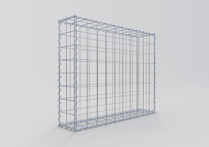 Gabion 100 cm x 80 cm x 20 cm (L x H x D), maskstorlek 10 cm x 10 cm, spiral