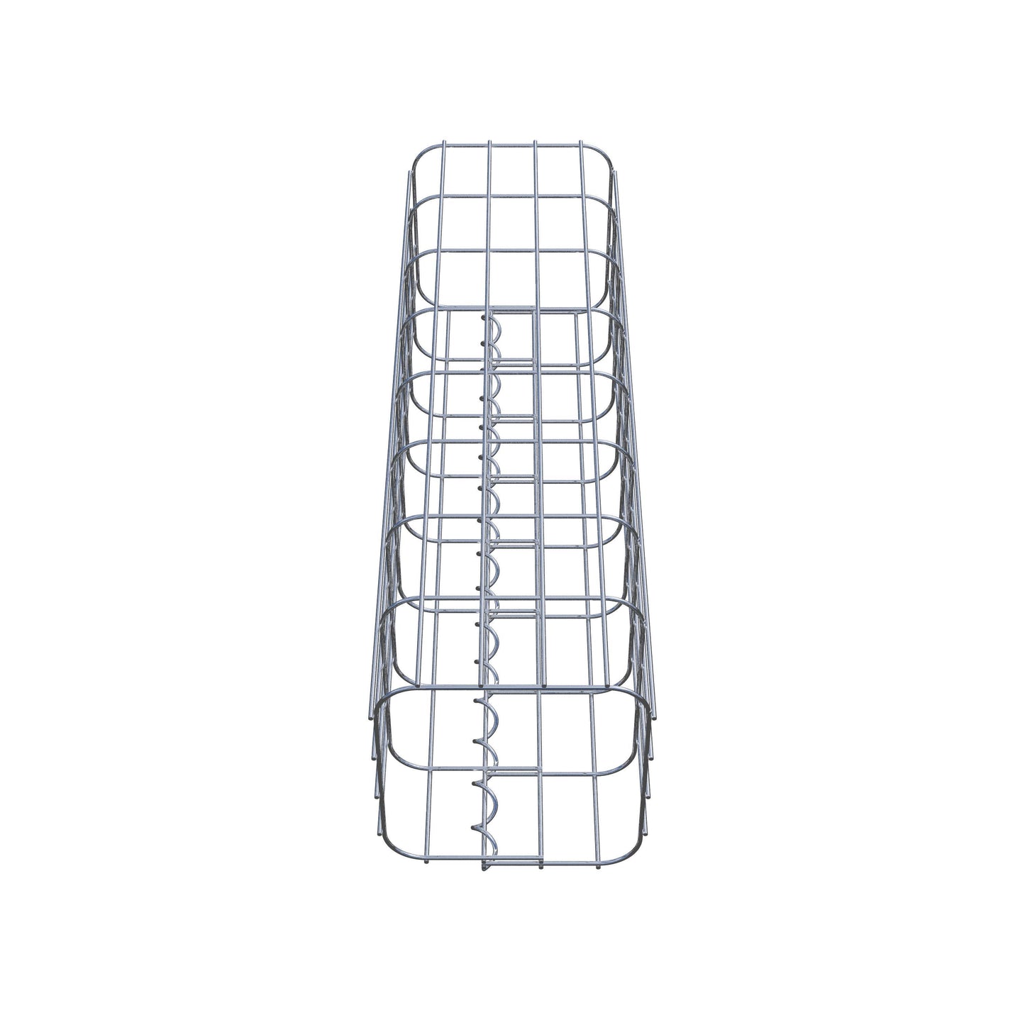 Schanskorfzuil, vierkant 22 cm x 22 cm, 80 cm hoog, MW 5 cm x 10 cm