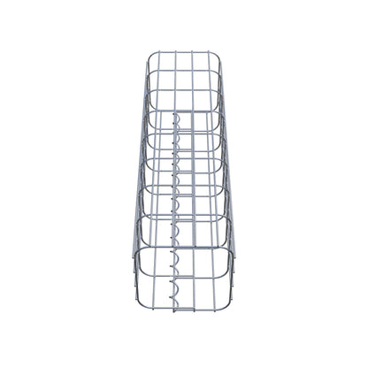 Schanskorfzuil, vierkant 22 cm x 22 cm, 80 cm hoog, MW 5 cm x 10 cm
