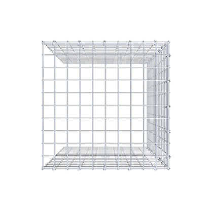 Monteret gabion type 4 80 cm x 50 cm x 50 cm (L x H x D), maskestørrelse 5 cm x 5 cm, C-ring