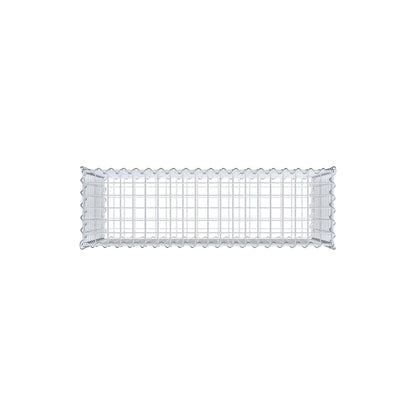 Gabion 100 cm x 60 cm x 30 cm (L x H x D), maskestørrelse 5 cm x 5 cm, spiral