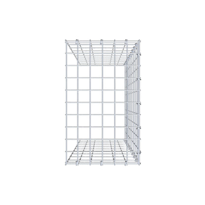 Anbaugabione Typ 4 100 cm x 30 cm x 50 cm (L x H x T), Maschenweite 5 cm x 10 cm, C-Ring