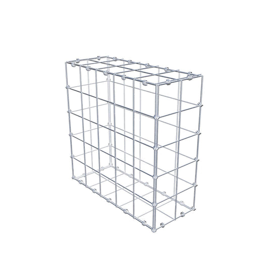 Gabione 50 cm x 50 cm x 20 cm (L x H x T), Maschenweite 10 x 10 cm, Spiralring