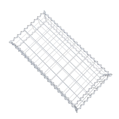 Gabione 100 cm x 20 cm x 50 cm (L x H x T), Maschenweite 10 cm x 10 cm, Spirale