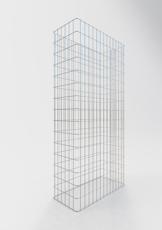Schanskorfomheining lengte 72 cm, hoogte 200 cm, diepte 32 cm, maaswijdte 5 x 10 cm