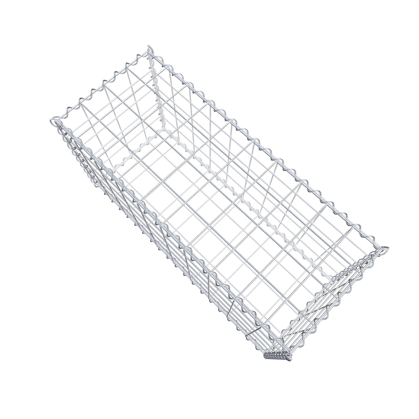 Gabione 100 cm x 50 cm x 40 cm (L x H x T), Maschenweite 10 cm x 10 cm, Spirale
