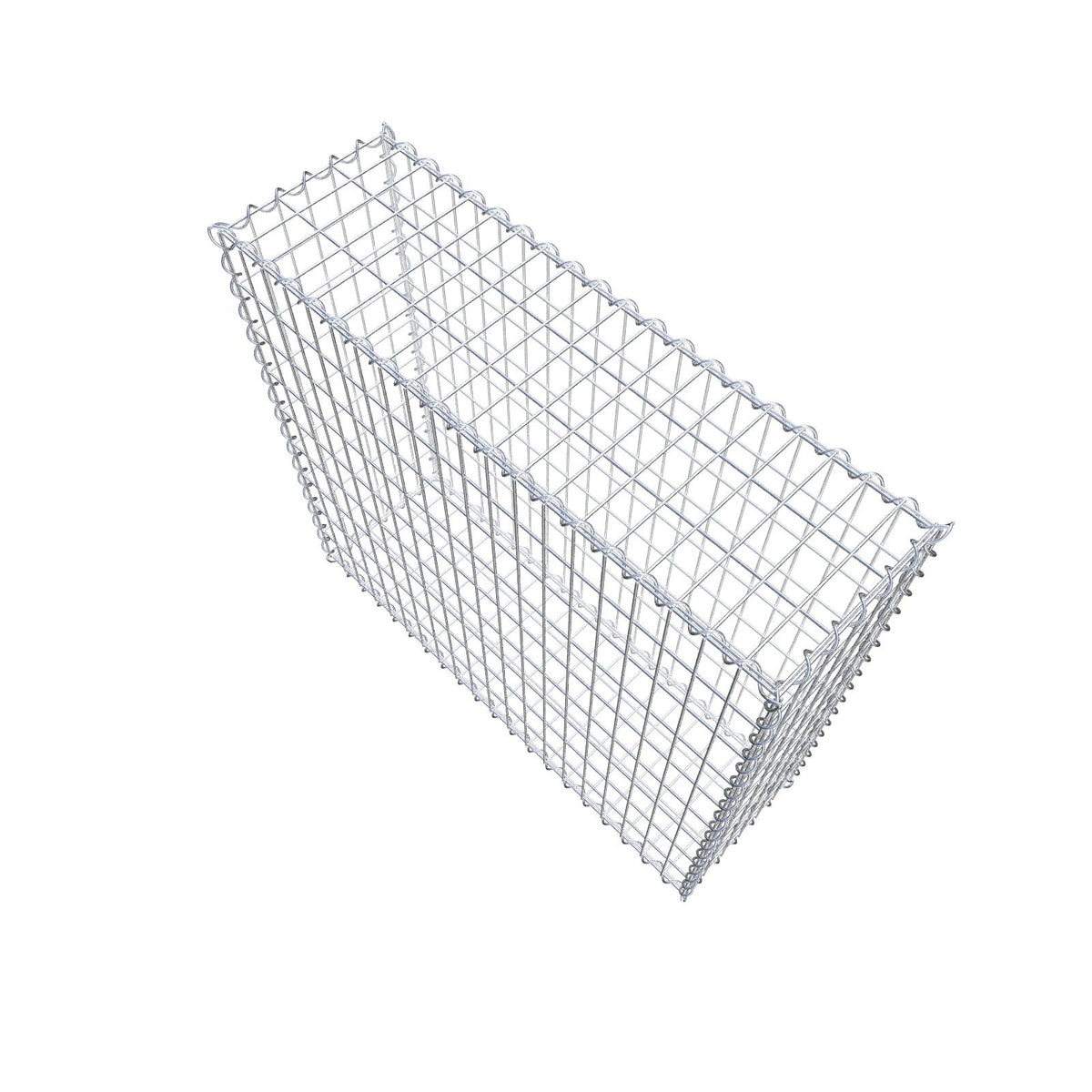 Gabione 100 cm x 90 cm x 30 cm (L x H x T), Maschenweite 5 cm x 10 cm, Spirale