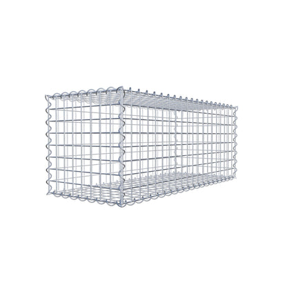 Sats med 2 gabioner 100 cm x 40 cm x 40 cm (L x H x D), maskstorlek 5 x 5 cm, spiral