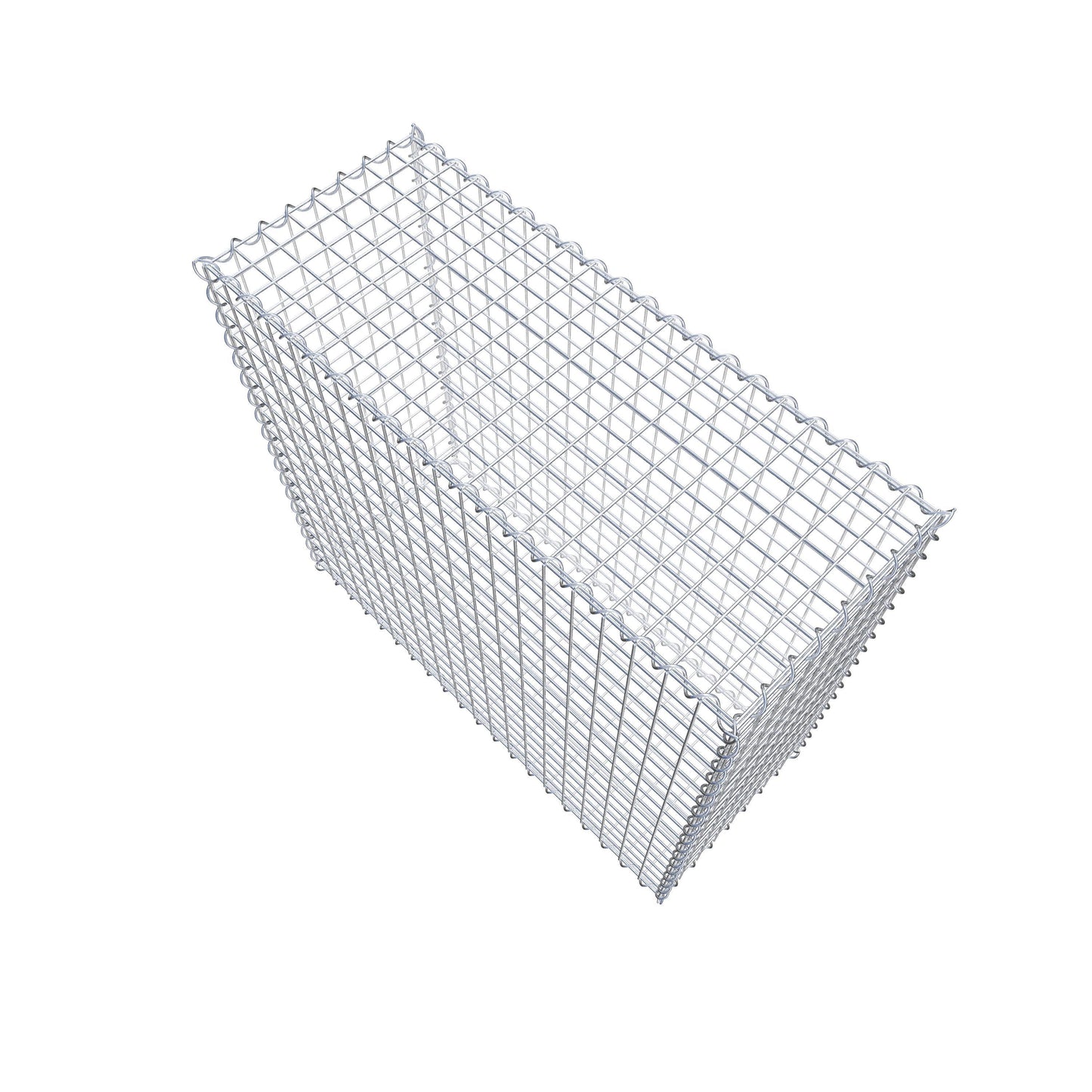 Gabion 100 cm x 90 cm x 40 cm (L x H x D), mesh size 5 cm x 5 cm, spiral