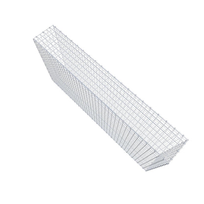 Gabione 200 cm x 100 cm x 30 cm (L x H x T), Maschenweite 5 x 5 cm, Spiralring