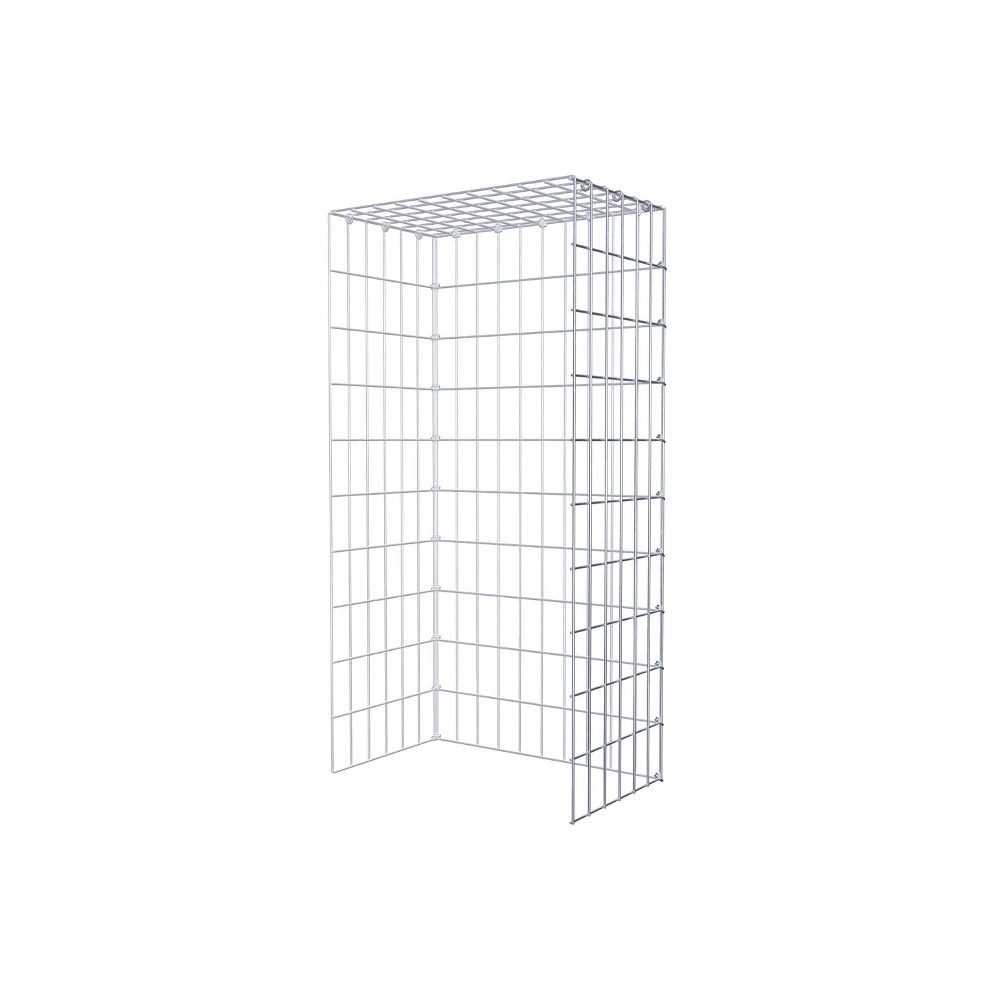 Anbaugabione Typ 4 100 cm x 30 cm x 50 cm (L x H x T), Maschenweite 5 cm x 10 cm, C-Ring