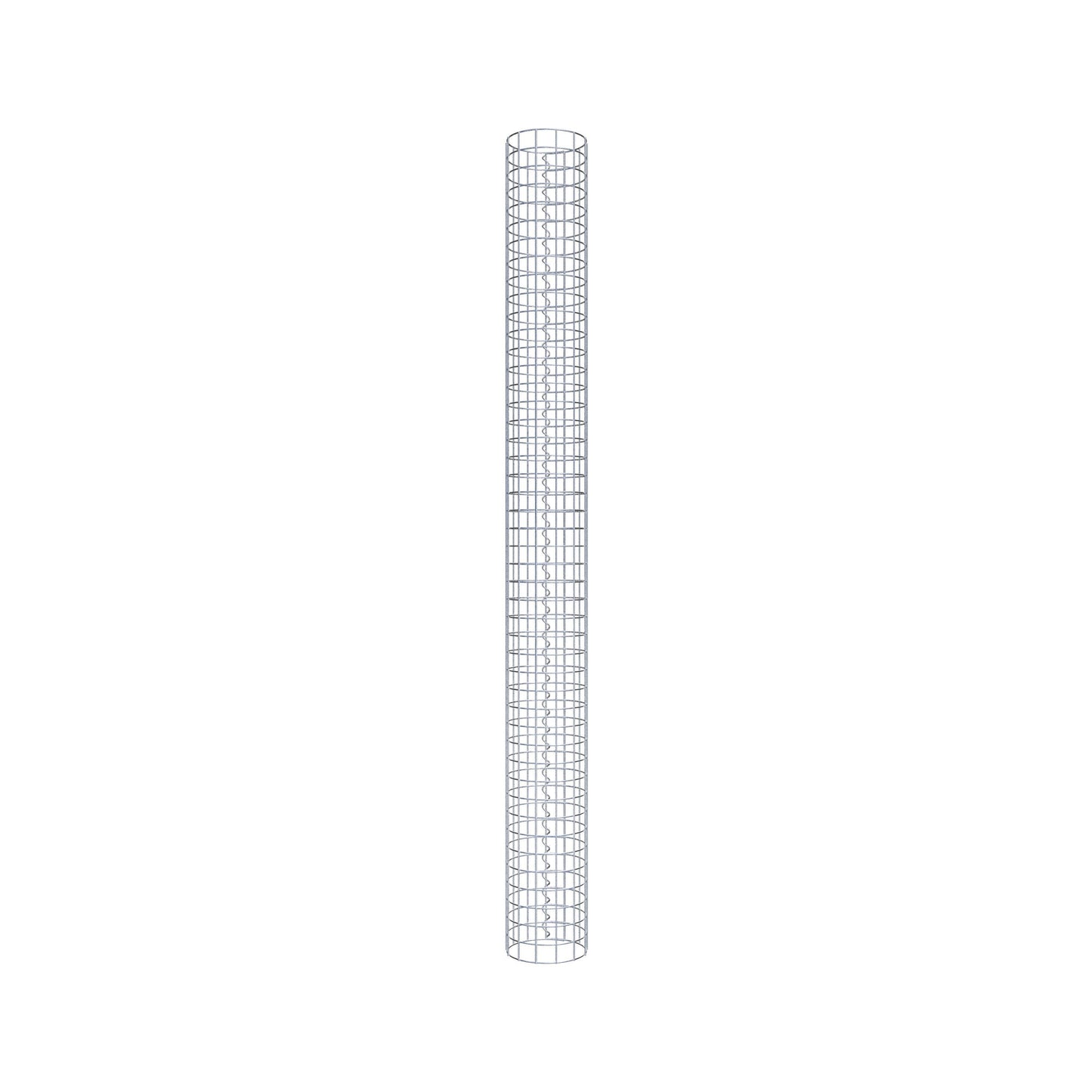 Colonne de gabion ronde 22 cm de diamètre, 230 cm de hauteur, maille 5 cm x 5 cm