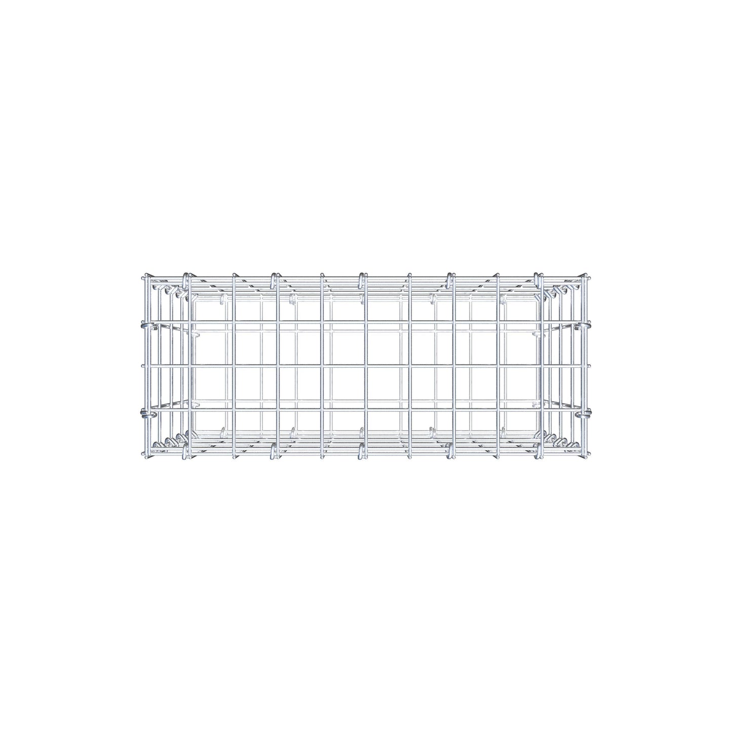 Gabion 50 cm x 40 cm x 20 cm (L x H x D), maskestørrelse 5 cm x 10 cm, C-ring