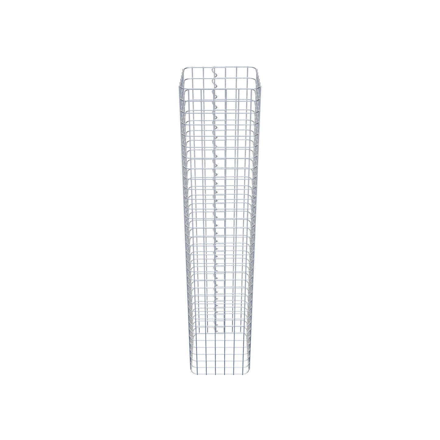 Schanskorfzuil hoekig 32 cm x 32 cm, 160 cm hoog, MW 5 cm x 5 cm