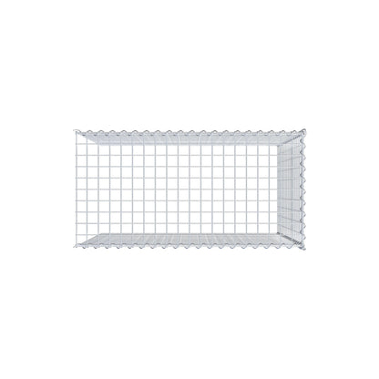 Opvokset gabion type 4 100 cm x 90 cm x 50 cm (L x H x D), maskestørrelse 5 cm x 5 cm, spiral