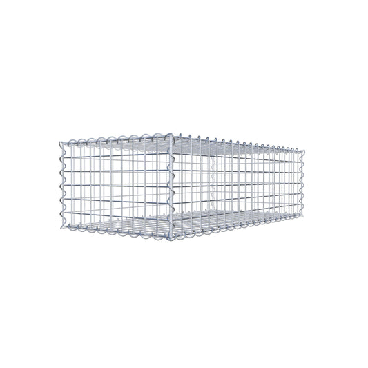 Gabion 100 cm x 30 cm x 50 cm (L x H x D), maskstorlek 5 cm x 5 cm, spiral